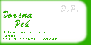 dorina pek business card